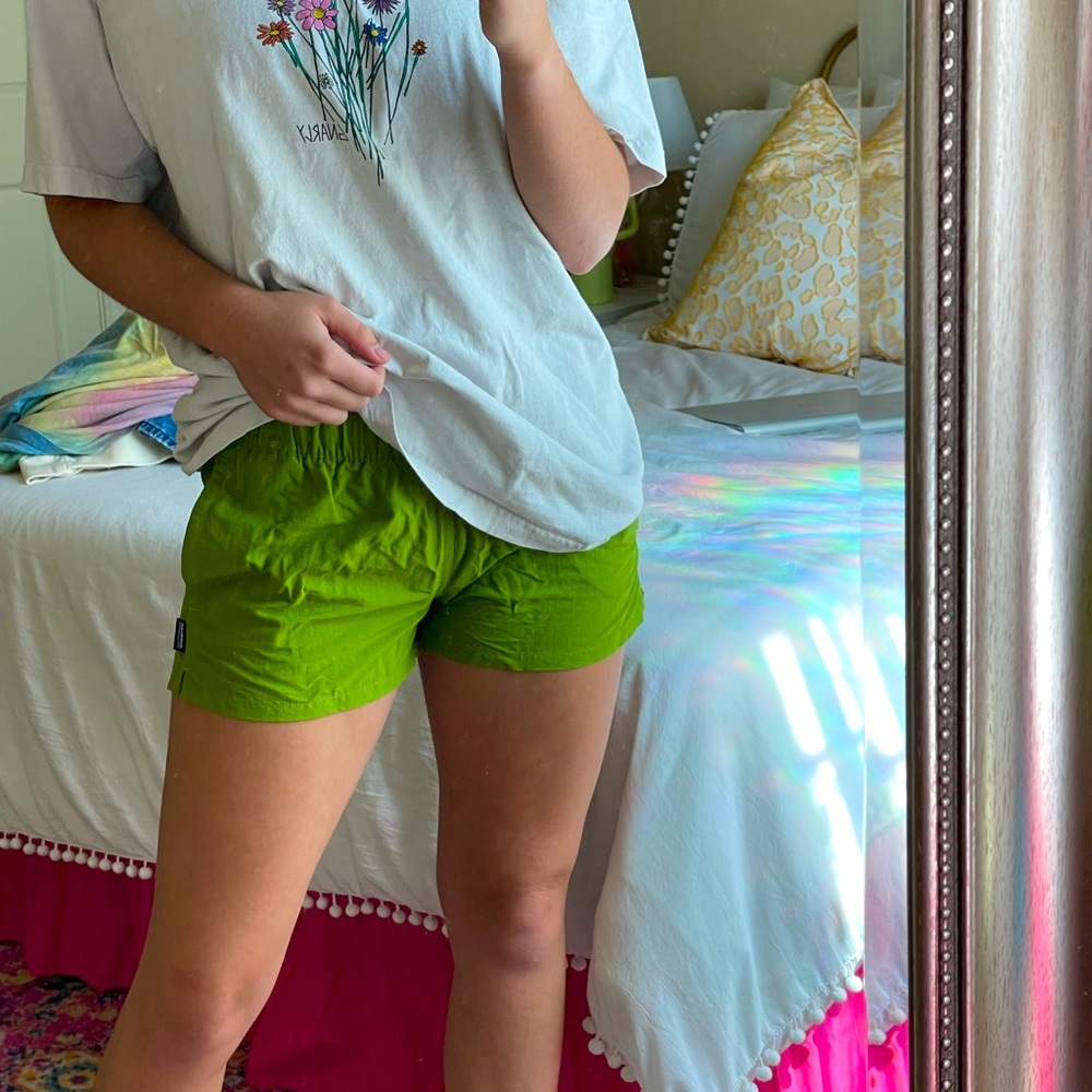 Patagonia Green Athletic Running Shorts
